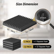 Load image into Gallery viewer, TONOR 12 Pack Self-Adhesive Acoustic Foam Panels, 3D Pyramid Designed Sound Panels