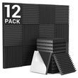 Load image into Gallery viewer, TONOR 12 Pack Self-Adhesive Acoustic Foam Panels, 3D Pyramid Designed Sound Panels
