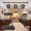 Laden Sie das Bild in den Galerie-Viewer, TONOR TW360 Wireless Microphone System with 4x10 Channel Cordless Handheld Microphone
