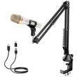Load image into Gallery viewer, TONOR TD310+ USB Dynamic Microphone for Podcast Gaming Microphone with Quick Mute and Boom Arm Compatible