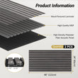 Laden Sie das Bild in den Galerie-Viewer, TONOR 2 Pieces Wood Slat Panels, 48" x 24" 3D Grooved Living Room Wood Adhesive Acoustic Panels
