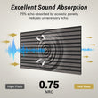 Laden Sie das Bild in den Galerie-Viewer, TONOR 2 Pieces Wood Slat Panels, 48" x 24" 3D Grooved Living Room Wood Adhesive Acoustic Panels