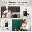 Load image into Gallery viewer, TONOR TW844 UHF Wireless Microphone System with Bodypack Transmitter, 4*10 Channels, 295ft Range