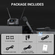 Load image into Gallery viewer, TONOR TW790 Rechargeable Wireless Microphone, Metal Dual UHF 328ft Range Handheld Microphone System