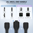 Load image into Gallery viewer, TONOR TP20 Microphone Handle for DJI RODE Microphone, Handheld Microphone Stand