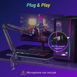 Load image into Gallery viewer, TONOR T20S Microphone Boom with RGB, Compatible with HyperX Quadcast, Blue Yeti, Suitable for Streaming, Gaming, Studio