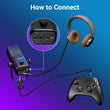 Load image into Gallery viewer, TONOR Gaming Microphone Compatible with Xbox, RGB Streaming Boom Microphone, Compatible with Capture Card TCX3+ Black