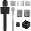 Load image into Gallery viewer, TONOR Wireless Microphone Handle Compatible with DJI RODE, Windshield for Vlog, Reporting, Interview, TP40