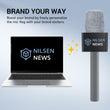 Load image into Gallery viewer, TONOR Wireless Microphone Handle Compatible with DJI RODE, Windshield for Vlog, Reporting, Interview, TP40