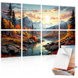 Load image into Gallery viewer, TONOR 8 Pack Art Acoustic Panel, Self-Adhesive Wall Panels, 16 * 12 * 0.4 Inches Sound Absorbing Panels