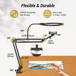 Load image into Gallery viewer, TONOR TRL-20 Pro Overhead Ring Light Kit, 10" Ringlight with Heavy Duty Boom Arm and Phone Holder, Adjustable Angle