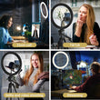 Laden Sie das Bild in den Galerie-Viewer, TONOR 12'' Selfie Ring Light with Tripod Stand TRL-20