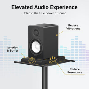 TONOR Studio Monitor Acoustic Speaker Isolation Pads, High Density Sound Baffle for Most 5 Inch Speakers