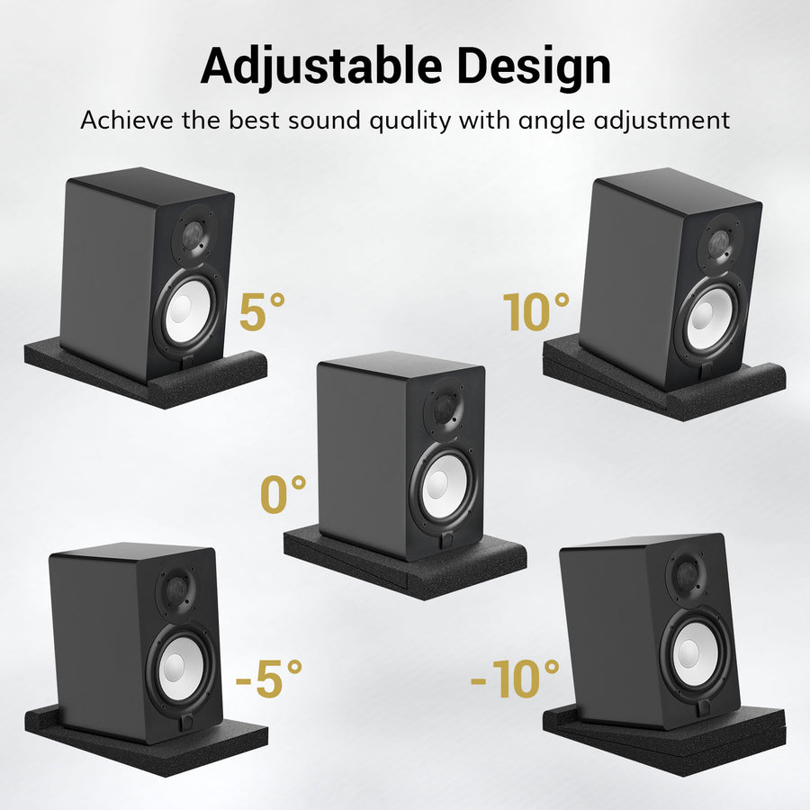 TONOR Studio Monitor Acoustic Speaker Isolation Pads, High Density Sound Baffle for Most 5 Inch Speakers