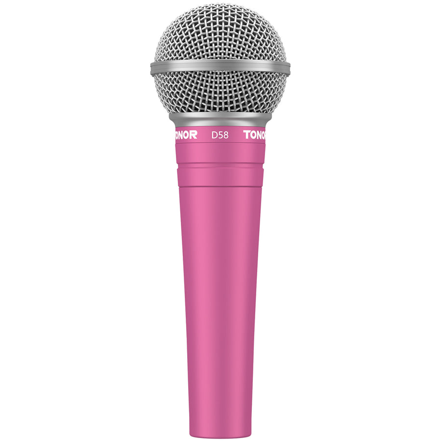 TONOR D58 Cardioid Dynamic Wired Vocal Microphone with Built-in Pop Filter and Spherical Grid