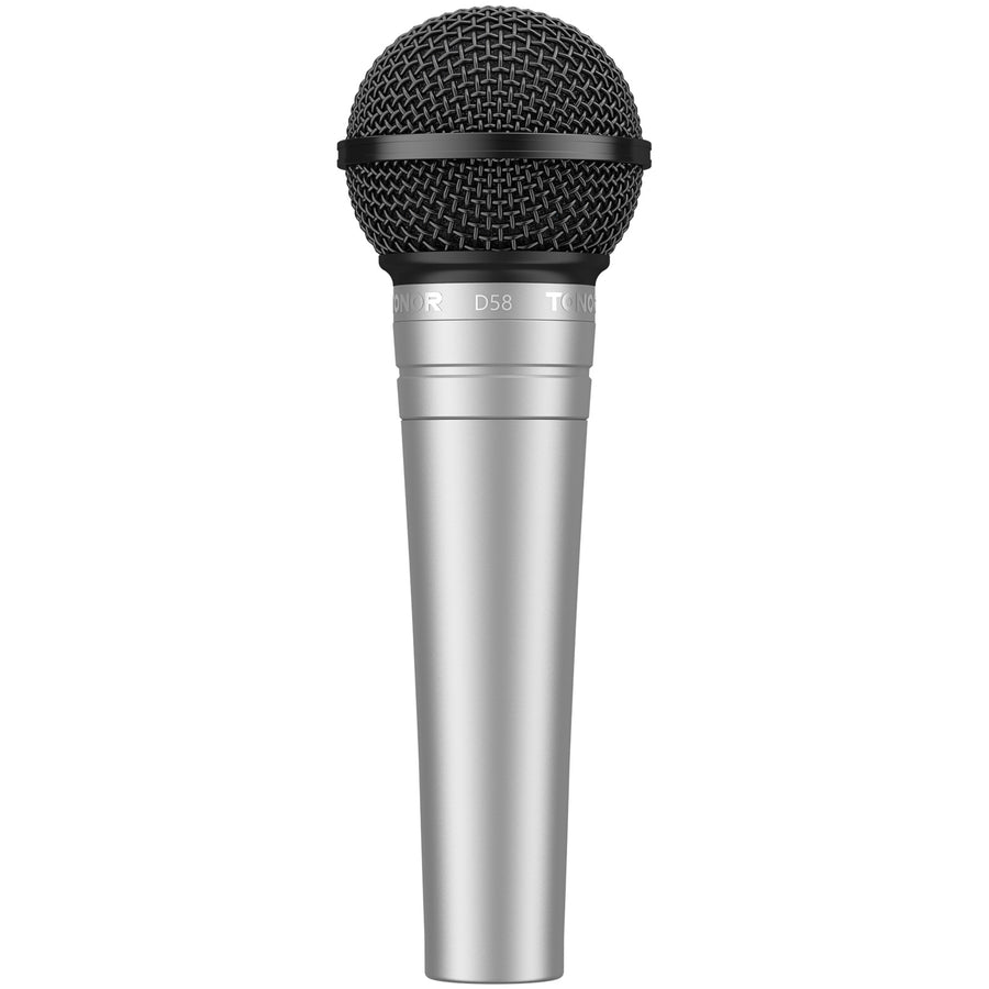 TONOR D58 Cardioid Dynamic Wired Vocal Microphone with Built-in Pop Filter and Spherical Grid