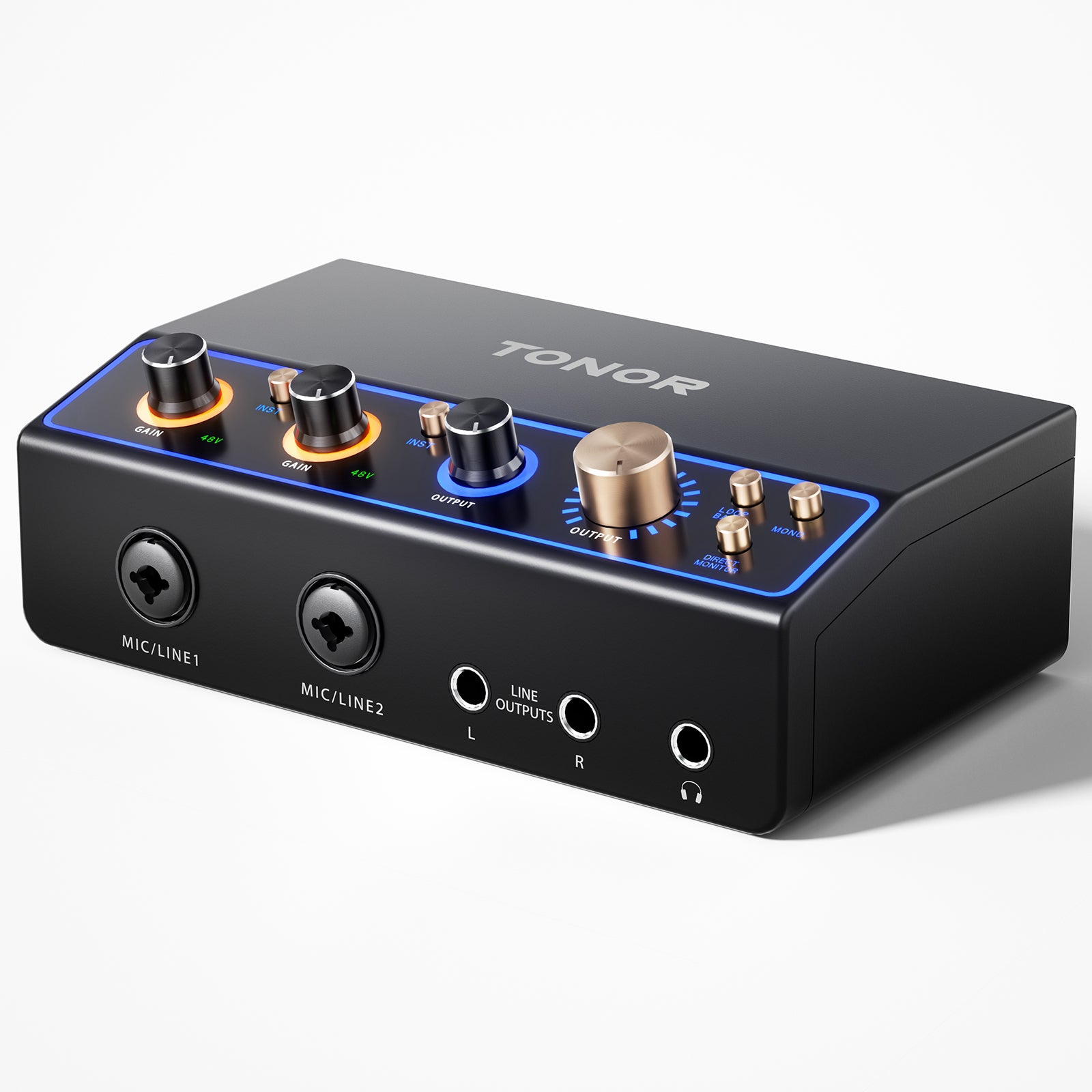 TX510 2O2 Audio Interface, USB Audio Mixer - TONOR