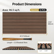 Load image into Gallery viewer, TONOR Wood Wall Panels for Interior Wall Decor-6 Pack 47.2" x 23.6" | Wood Slat Acoustic Panels-46.41ft²

