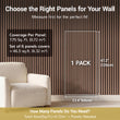 Load image into Gallery viewer, TONOR Wood Wall Panels for Interior Wall Decor-6 Pack 47.2" x 23.6" | Wood Slat Acoustic Panels-46.41ft²

