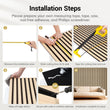 Load image into Gallery viewer, TONOR Wood Wall Panels for Interior Wall Decor-6 Pack 47.2" x 23.6" | Wood Slat Acoustic Panels-46.41ft²

