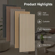 Load image into Gallery viewer, TONOR Wood Wall Panels for Interior Wall Decor-6 Pack 47.2" x 23.6" | Wood Slat Acoustic Panels-46.41ft²
