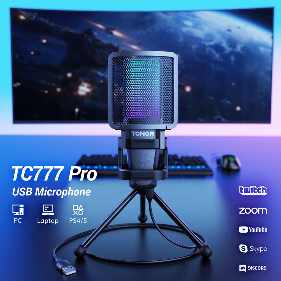 Tonor TC777 USB Gaming Wired Condenser Microphone 921283274158