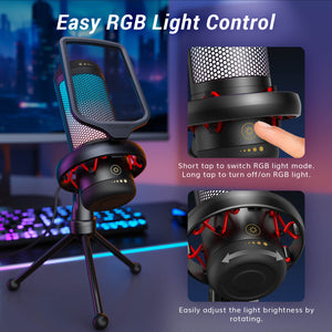 TONOR TC310 RGB USB Condenser Gaming Microphone