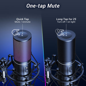 TONOR Q9S RGB USB Condenser Microphone