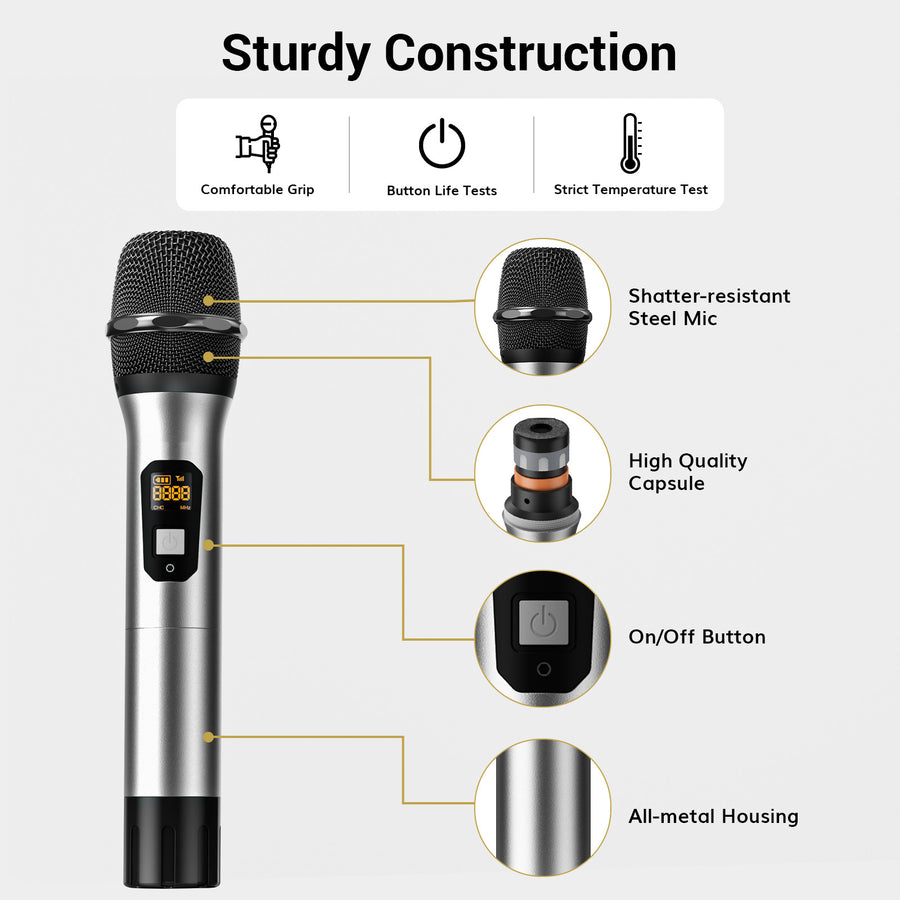 TONOR TW-840 Four Wireless Microphones