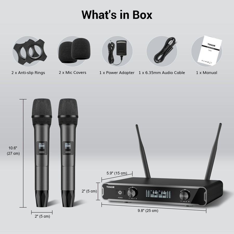 TONOR TW450 Dual Wireless Microphone