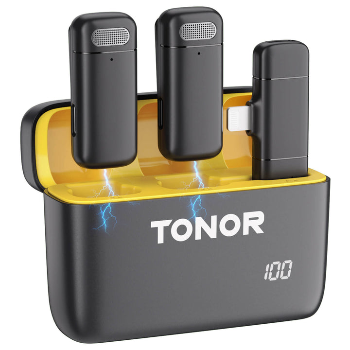 Tonor Microphone sans Fil Bluetooth 10 Canaux UHF avec Mini