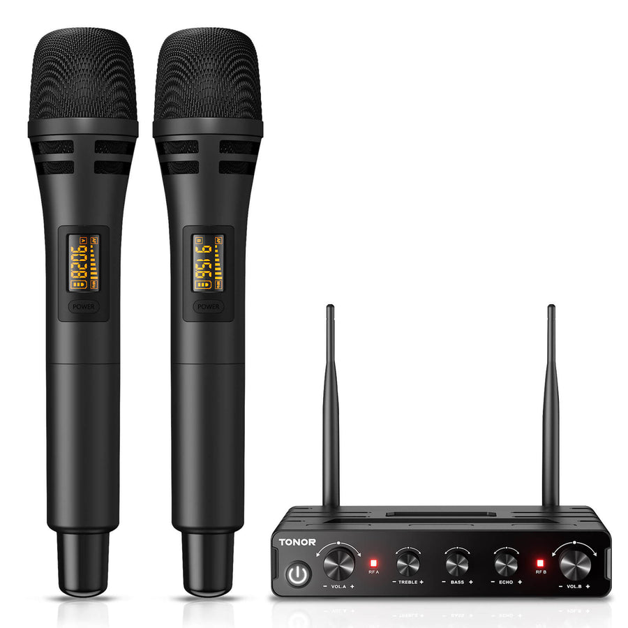 TW 350 Wireless Microphones With Receiver TONOR tw-350-wireless-microphones-with-receiver-tonor