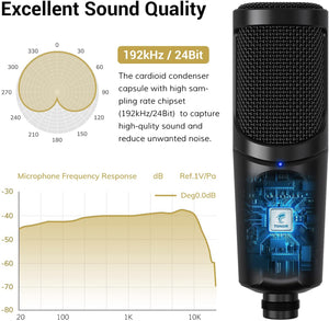 TONOR TC40 USB Condenser Microphone