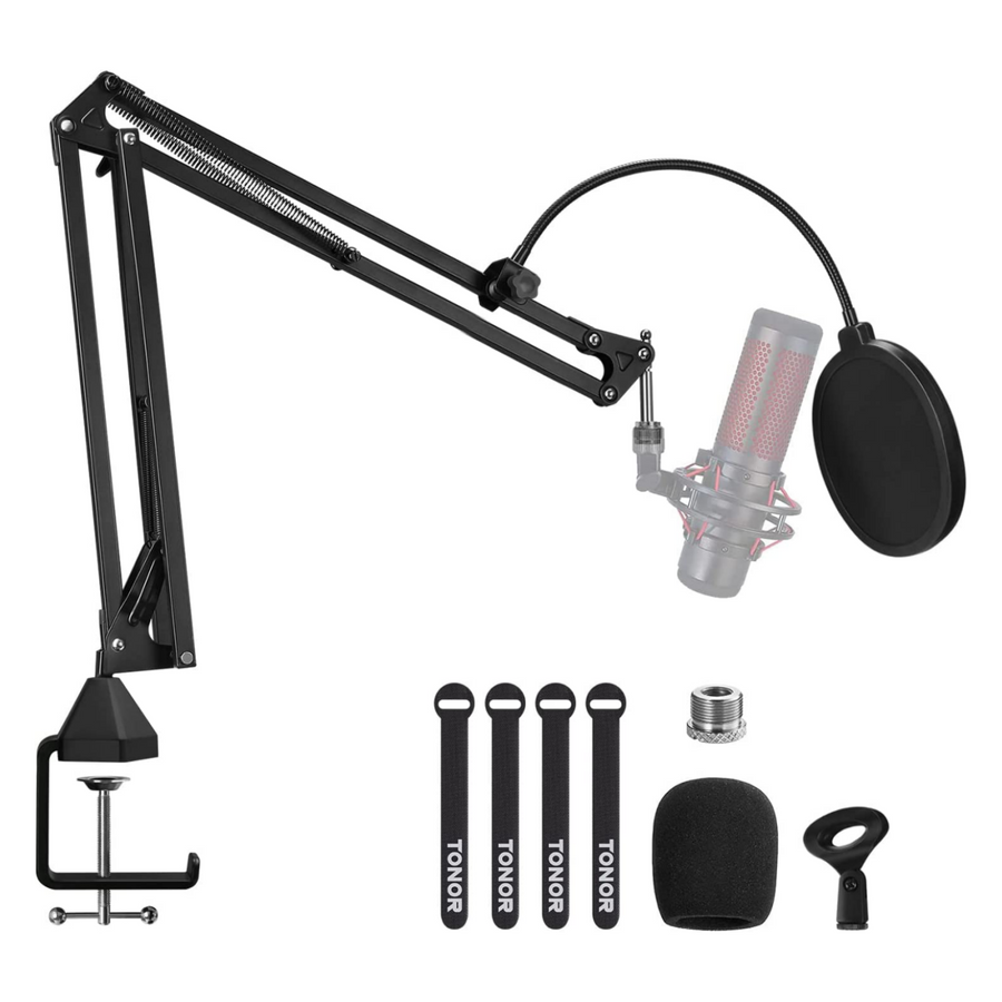 XLR Condenser Microphone, TONOR Professional Cardioid Studio Mic Kit with  T20 Boom Arm, Shock Mount, Pop Filter for Recording, Podcasting, Voice  Over, Streaming, Home Studio,  (TC20) - Blumaple LLP