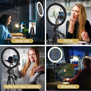 TONOR 12'' Selfie Ring Light with Tripod Stand TRL-20