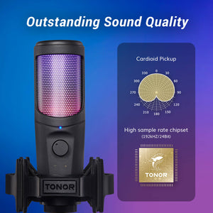 TONOR TC40-RGB USB Condenser Microphone