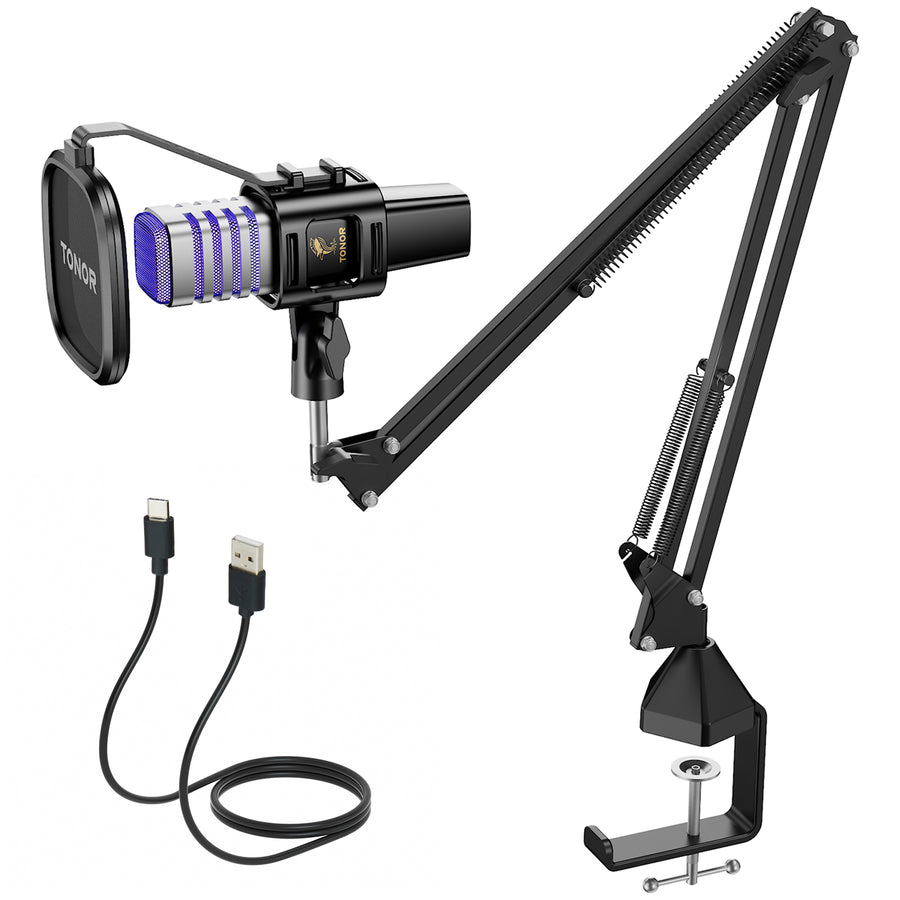 Usb Microphone, Tonor Condenser Computer Pc Microphone With Stand